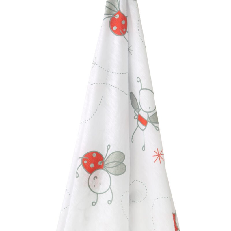 Muselina Algodón ABEJITA ROJA