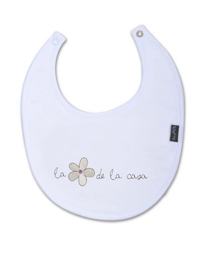 Babero FLOR PLATA